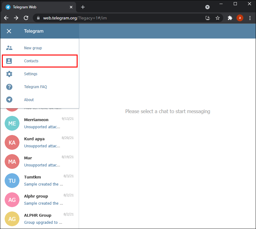 Telegram'da Bir Kişi Nasıl Silinir 11 20 2 1 Telegram'da Bir Kişi Nasıl Silinir