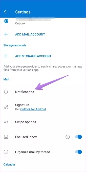 تفعيل اشعارات Outlook على الجوال 1 2 3 6 تفعيل اشعارات Outlook على الجوال