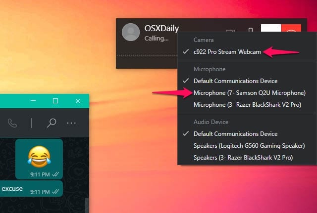 Como cambiar el microfono y la cámara de WhatsApp Web 4 Cómo cambiar el micrófono y la cámara de WhatsApp