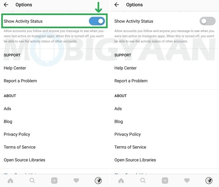 طريقة اخفاء حالة النشاط في الانستقرام 3 5 2 طريقة اخفاء حالة النشاط في الانستقرام