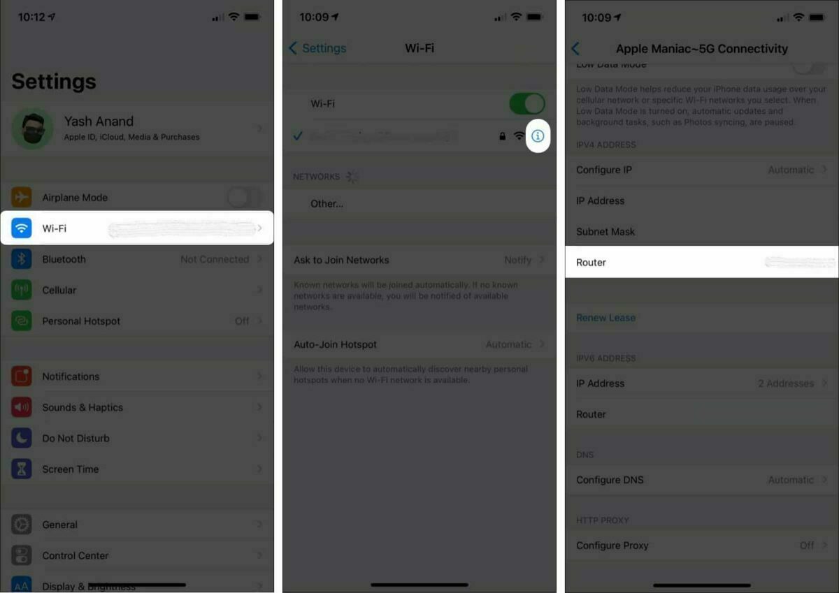 طريقة معرفة كلمة سر الواي فاي المحفوظة للآيفون 1 عرض كلمة مرور واي فاي على آيفون عبر عنوان IP