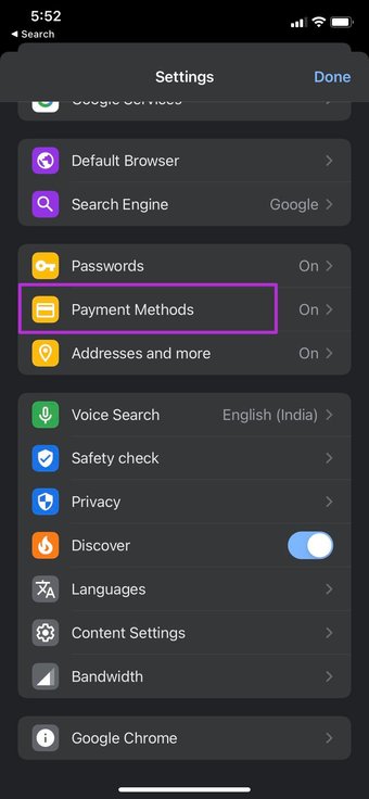 طريقة إزالة بطاقات الائتمان من الآيفون
