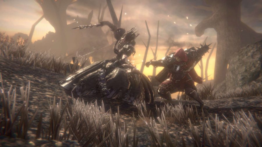 Two characters fight each other in Pascal