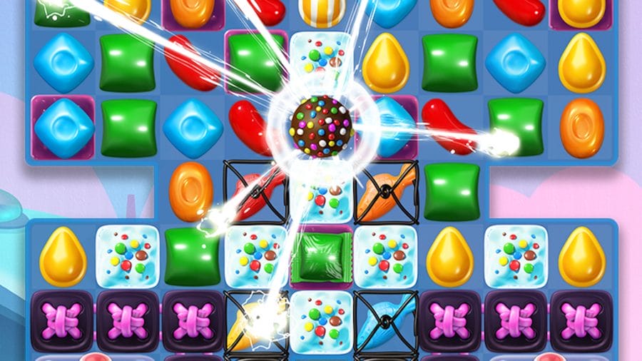 A power-up in Candy Crush Soda Saga