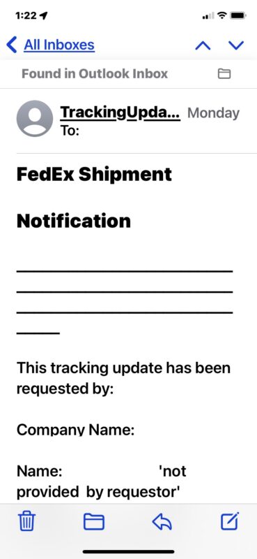 تم تنزيل الرسالة من الخادم