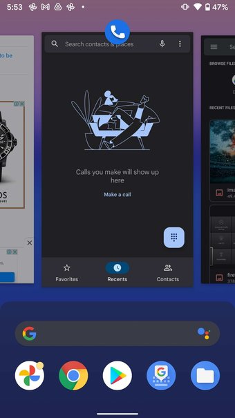 قم بإزالة التطبيقات من الخلفية