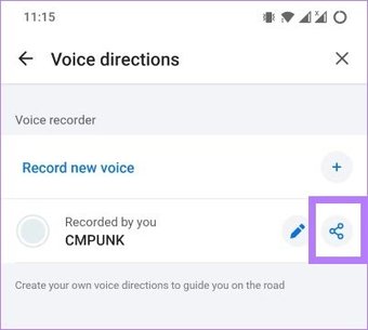 طريقة تغيير صوت الملاحة في Waze 54 زر المشاركة