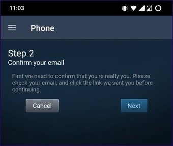 طريقة تفعيل المصادقة الثنائية على ستيم 35 قم بتأكيد البريد الالكتروني