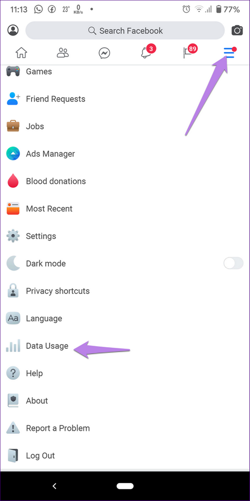 نصائح حول تطبيق فيسبوك لايت الميزات المخفية 6