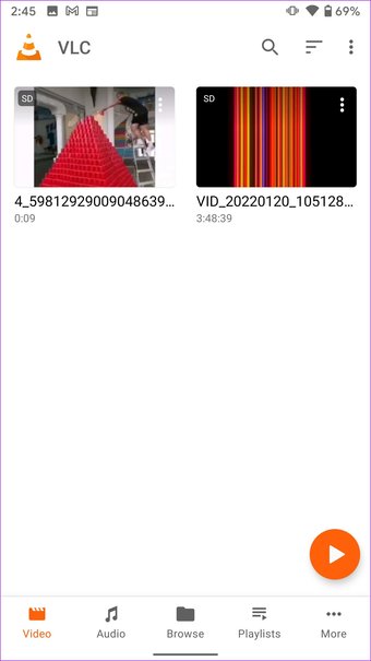 لا يتم تشغيل مقاطع فيديو تيليجرام منزلية من VLC على نظام أندرويد