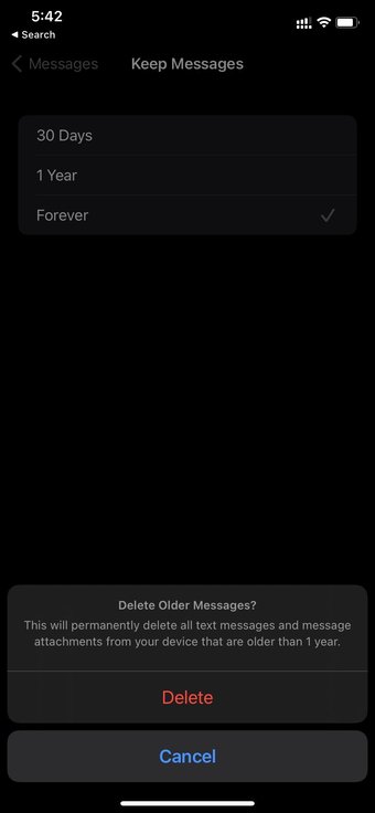 احذف الرسائل القديمة