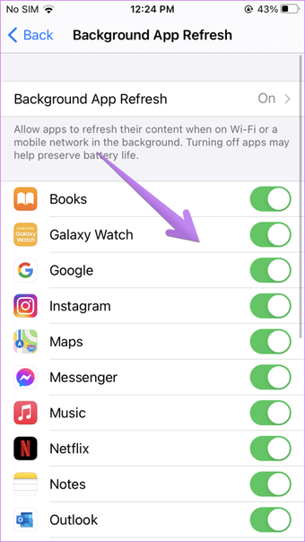 ما هو تطبيق الخلفية تحديث iphone ipad 3