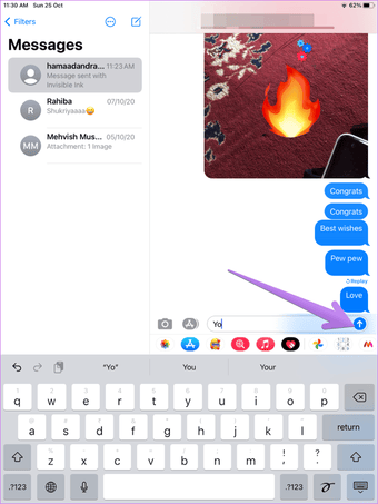حيل نصائح Imessage مثل المؤثرات الخاصة بيو بيو 5