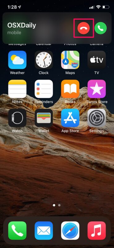 طريقة رفض مكالمة هاتفية على آيفون