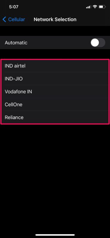 How to Manually Select Carrier Network on iPhone