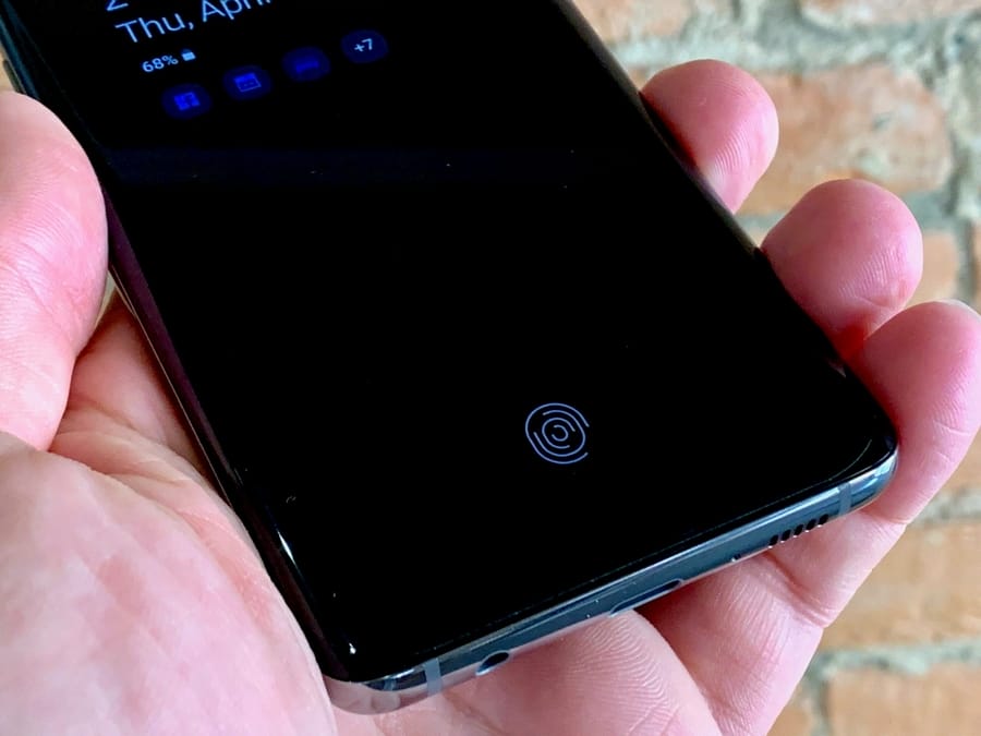 The under screen fingerprint reader is a cool feature.