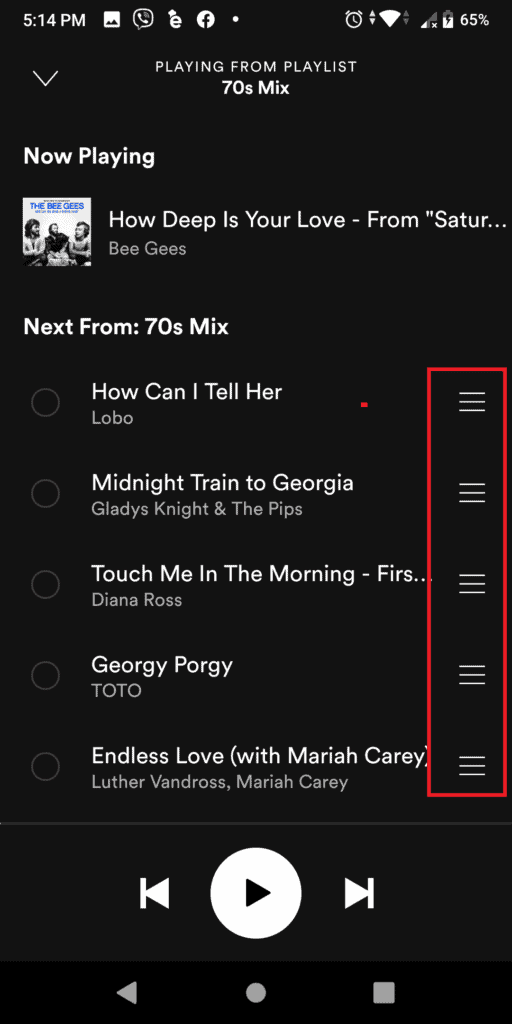 Cómo ver tu cola de Spotify en el escritorio o en el móvil 24 three bars