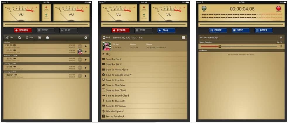 خصائص برنامج Voice Record Pro