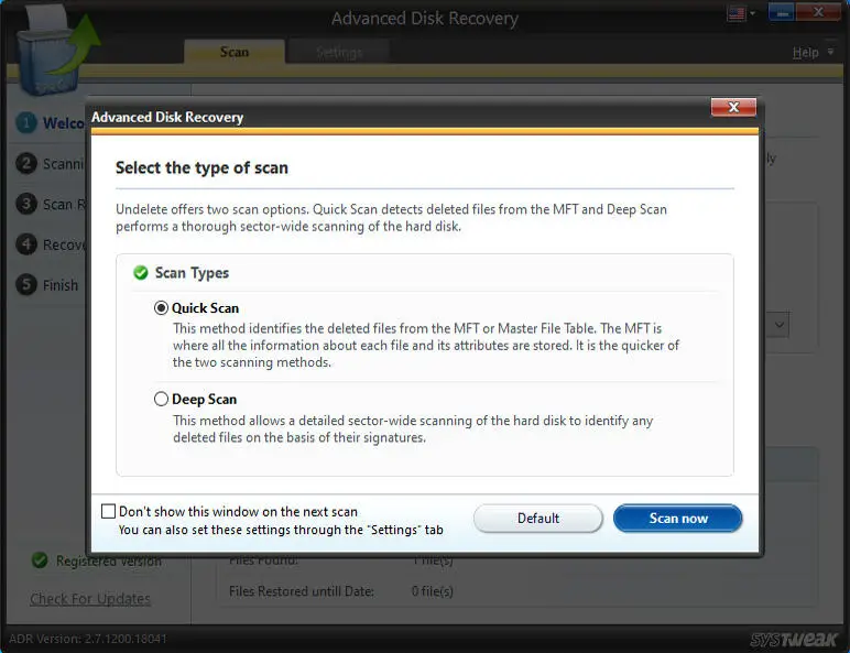 برنامج Advanced Disk Recovery لاستعادة الملفات من DVD و CD