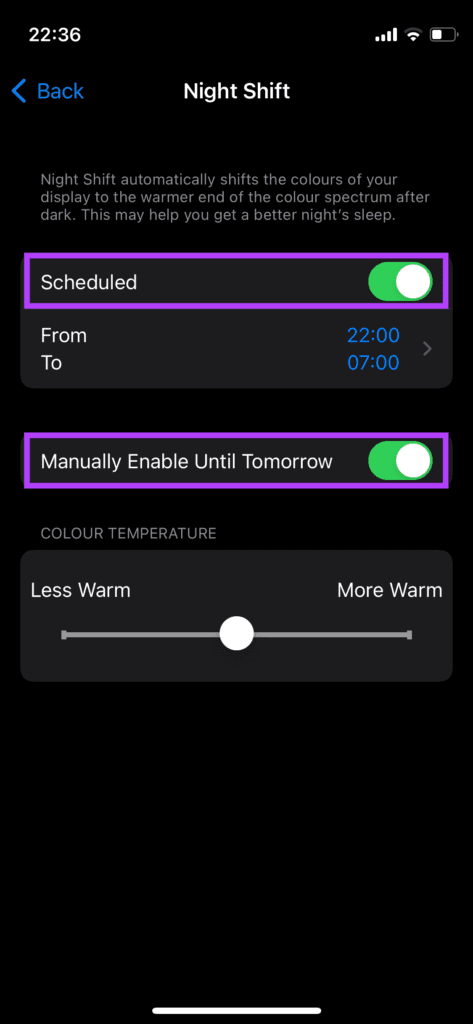 تبديل النوبة الليلية