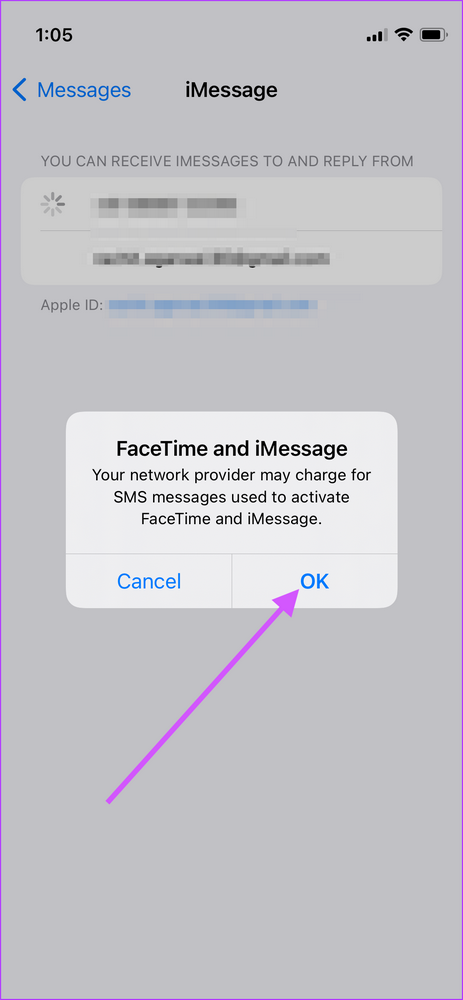 سجّل الخروج ثم سجّل الدخول مرة أخرى إلى iMessage 5