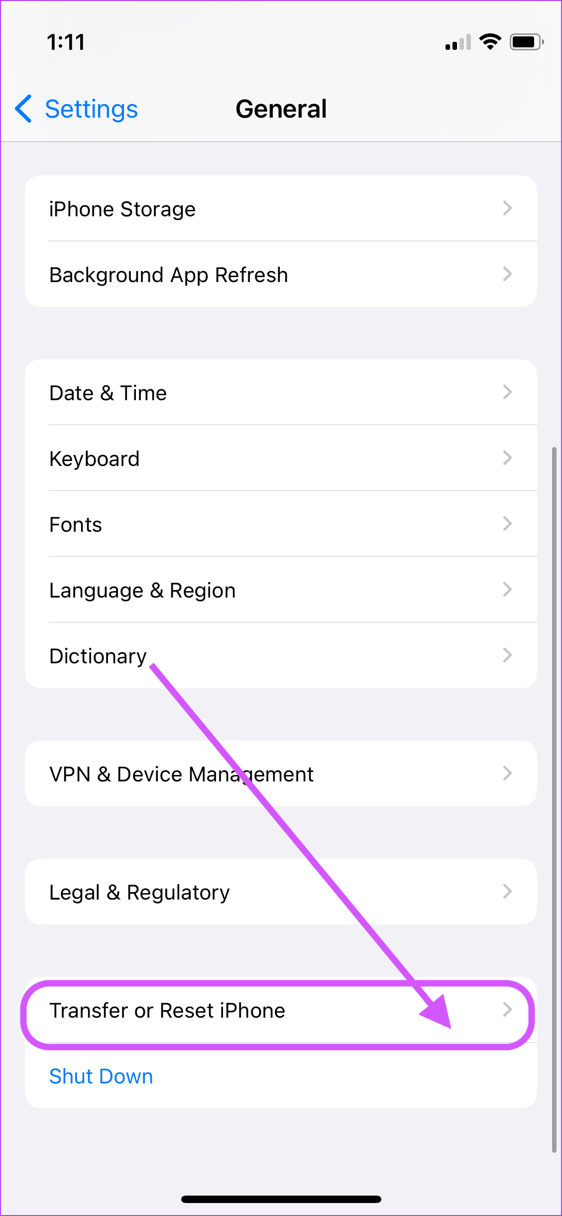 إعادة ضبط إعدادات الشبكة 2
