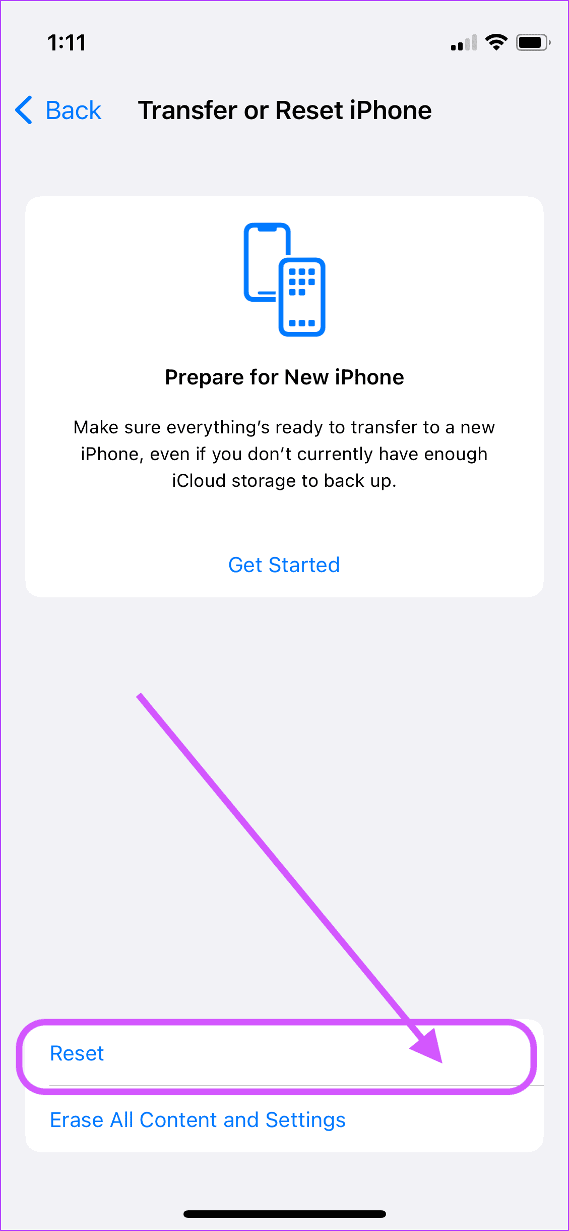 إعادة ضبط إعدادات الشبكة 3