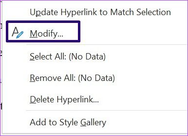 طريقة تنسيق الارتباطات التشعبية في مايكروسوفت وورد