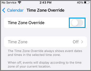 تنبيهات التقويم لا تعمل على آيفون: ماذا تفعل؟ 35 Disable Time Zone Override For Calendar Event on آيفون