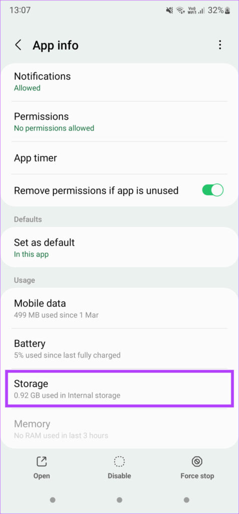 حل مشكلة عدم ظهور الصورة المصغرة للفيديو في يوتيوب 56 storage settings