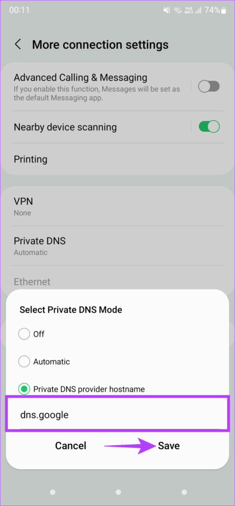 حل مشكلة عدم ظهور الصورة المصغرة للفيديو في يوتيوب 66 Google DNS