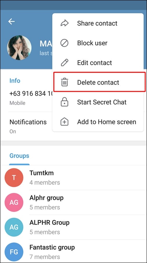 6269aededc894 طريقة حذف جهة اتصال في تيليجرام