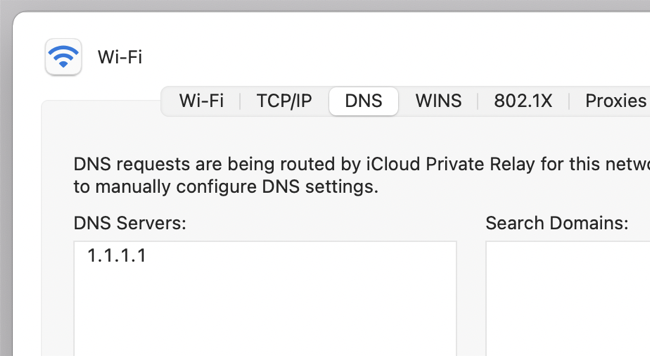 تغيير DNS على ماك