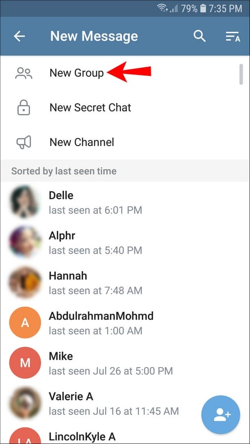 طريقة إنشاء سوبر قروب في تيليجرام