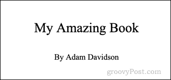 صفحة العنوان جوجل دوكس