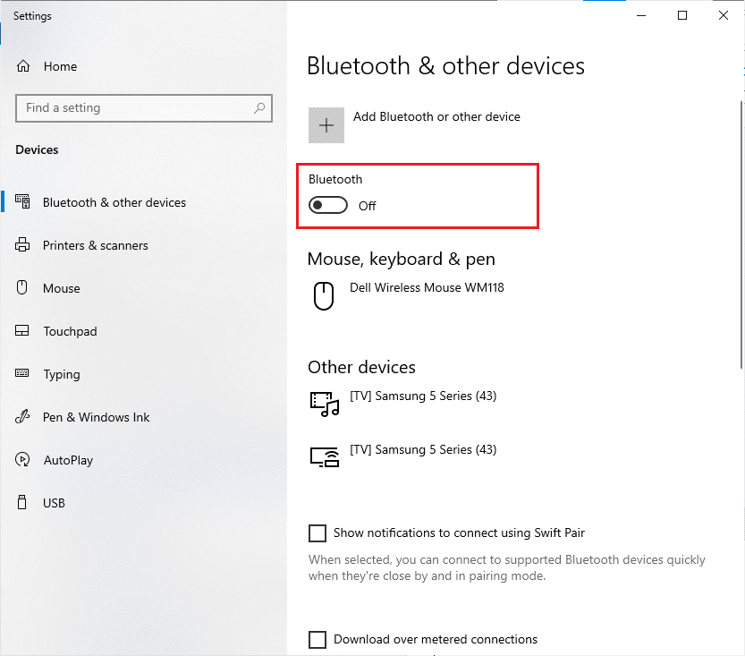 إصلاح تقطع سماعات البلوتوث على ويندوز 10 93 قم بإيقاف تشغيل رمز بلوتوث