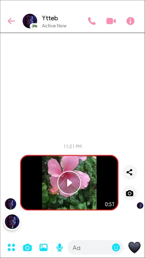 6282c9ec21ee6 طريقة إرسال مقطع فيديو في فيسبوك ماسنجر