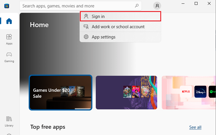 انقر فوق تسجيل الدخول. إصلاح Minecraft Black Screen في ويندوز 10