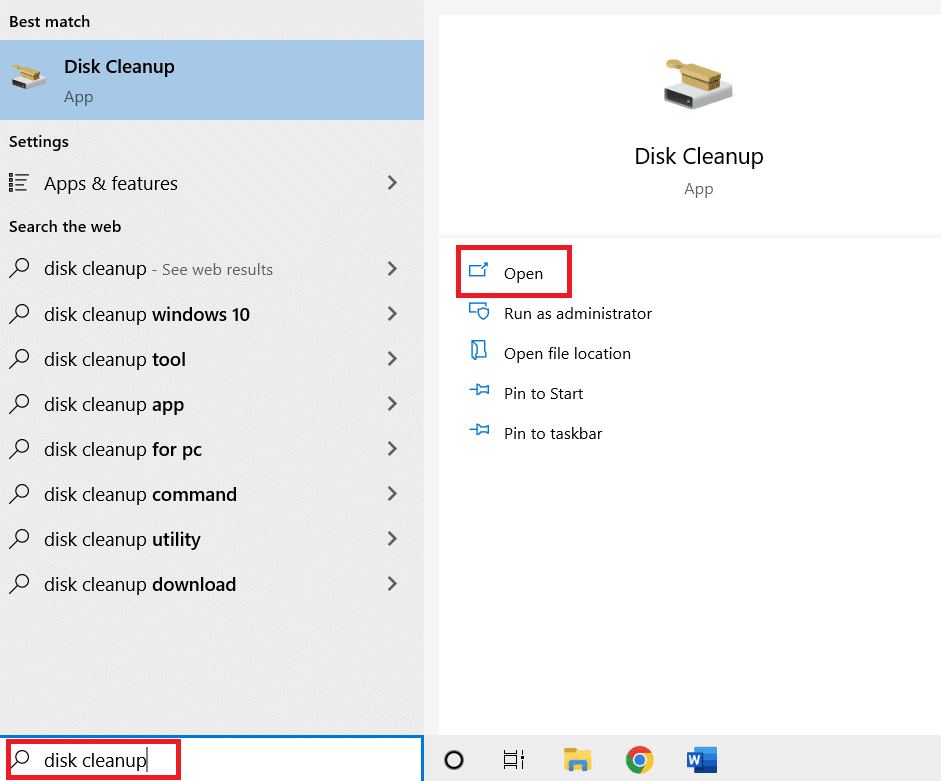 تحديث ويندوز 10/11 يأخذ وقتًا طويلاً .. حل المشكلة 79 افتح تنظيف القرص