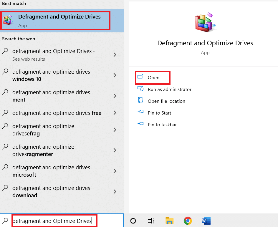 تحديث ويندوز 10/11 يأخذ وقتًا طويلاً .. حل المشكلة 83 فتح التجزئة وتحسين محركات الأقراص