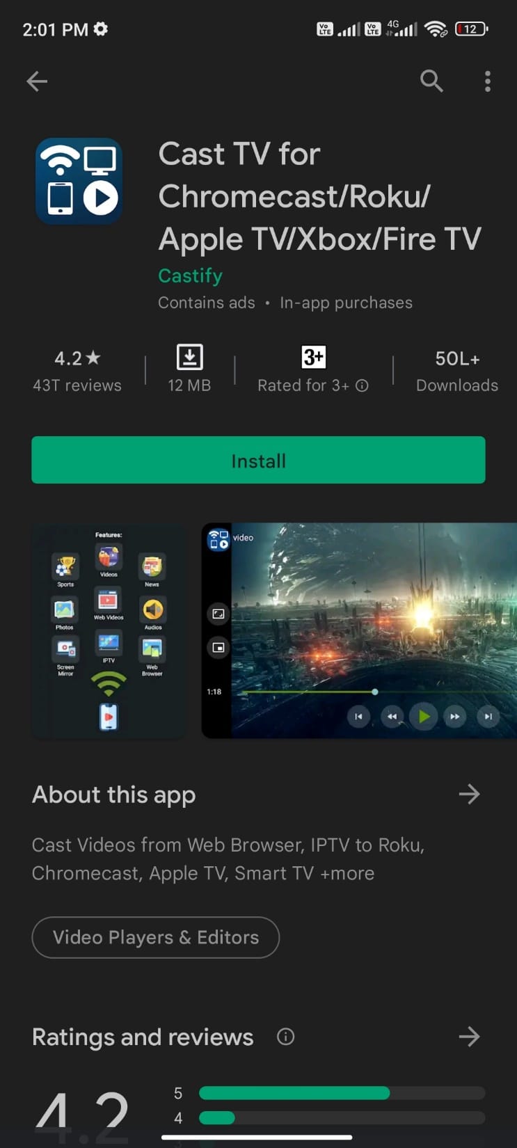 إصلاح بث الشاشة لا يعمل على أندرويد Screen Cast 33 Cast TV لجهاز كروم كاست Roku Apple TV Xbox Fire TV
