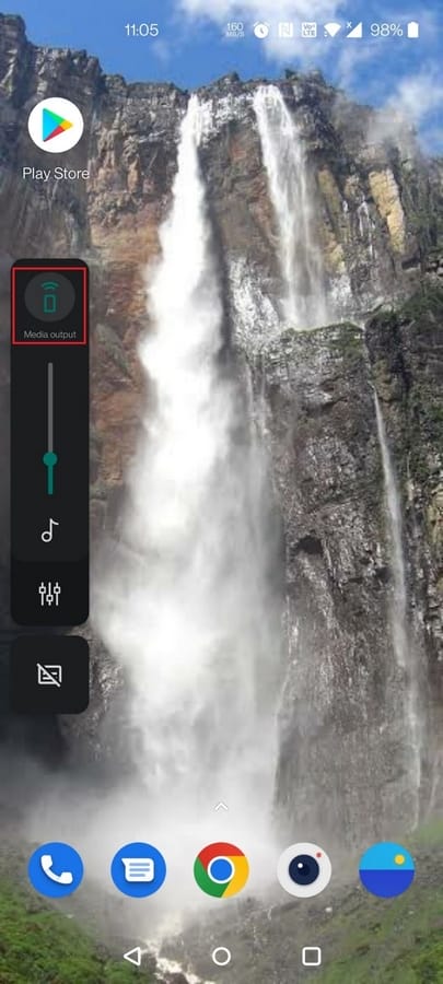 إصلاح بث الشاشة لا يعمل على أندرويد Screen Cast 34 تحقق من إخراج الصوت على جوالك الذكي أو قم بتعديله