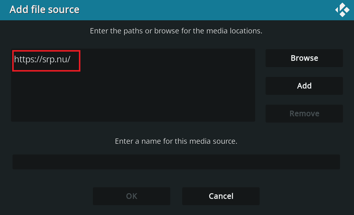 أدخل عنوان URL أدناه ثم انقر فوق 