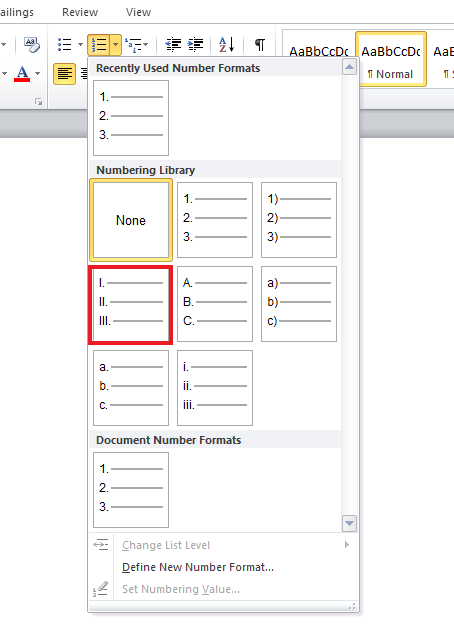 تظهر الأرقام الرومانية. طريقة كتابة الأرقام الرومانية في Word