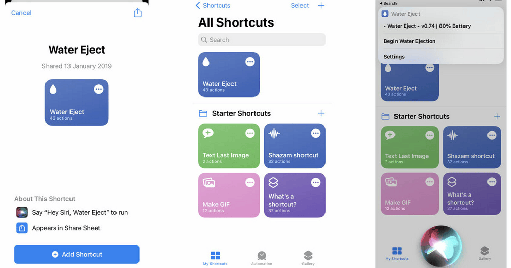 اختصار إخراج الماء: طريقة إخراج الماء من الأيفون باستخدام الاختصارات؟ 7 طريقة إخراج الماء باستخدام Siri Shortcut