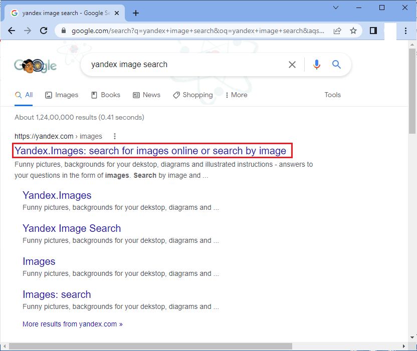 طريقة البحث عن فيديو بصورة (عكس البحث عن مقطع فيديو) 17 اكتب Yandex image Search في شريط البحث في متصفحك المفضل وافتح الصفحة الرئيسية. طريقة عكس البحث عن مقطع فيديو على Google