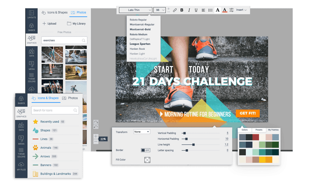 أفضل مواقع تصميم غلاف قناة يوتيوب 12 visme