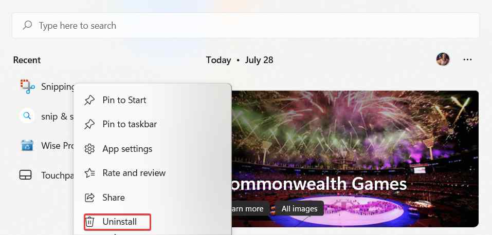 إلغاء التثبيت
