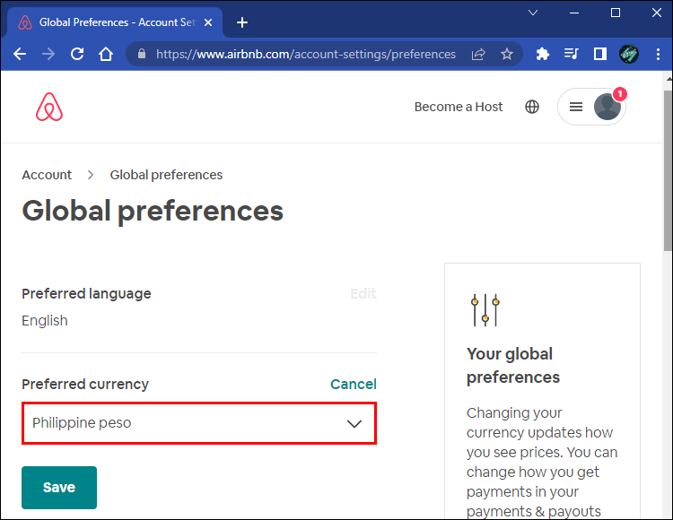 كيفية تغيير العملة في Airbnb 44 62e940bf77797 كيفية تغيير العملة في Airbnb