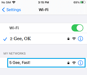 Connect iPhone to 5G Network 